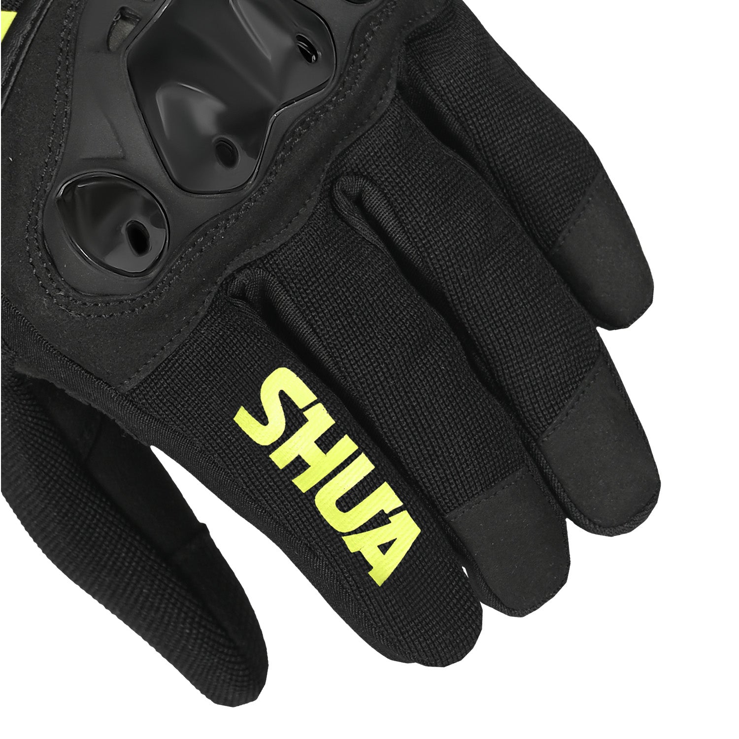 SHUA SHOT Moto Homem Textil Curto Luvas Preto Amarelo – 4 – Maximomoto PT