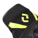 SHUA SHOT Moto Homem Textil Curto Luvas Preto Amarelo