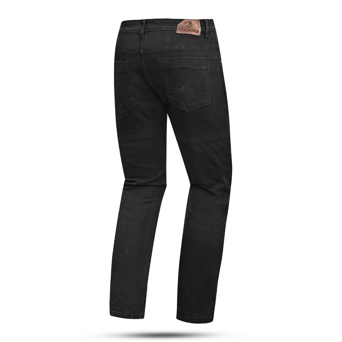 BELA STROKE Denim Jeans Moto Calcas Preto 30L