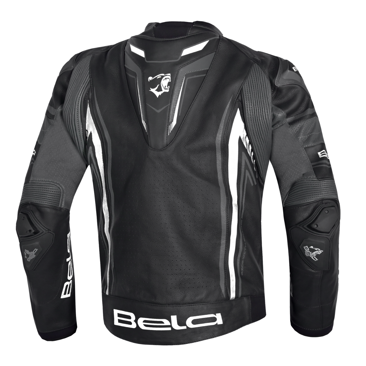 BELA BEAST CHAQUETA COURO HOMBRE NEGRO ANTHIRA BLANCO – 3 – Maximomoto PT
