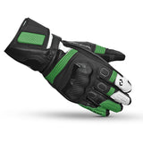 SHUA RANGER PRO Moto Homem Corrida Luvas Preto Branco Verde