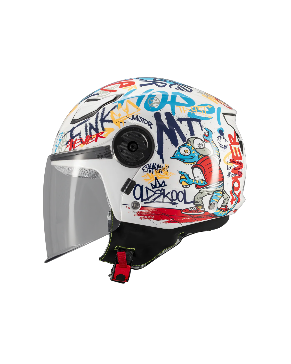 MT OF514 Lite Crew A5 Capacete infantil Brilho – 2 – Maximomoto PT