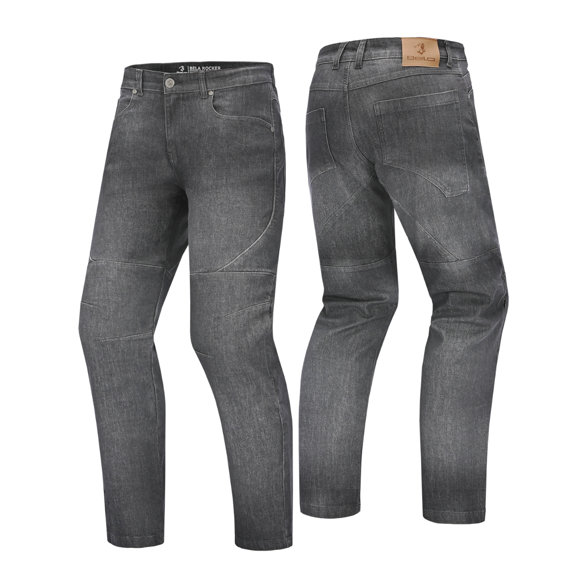 BELA ROCKER Jeans Motorcycle Pants Gray Spray 34L – 3 – Maximomoto PT
