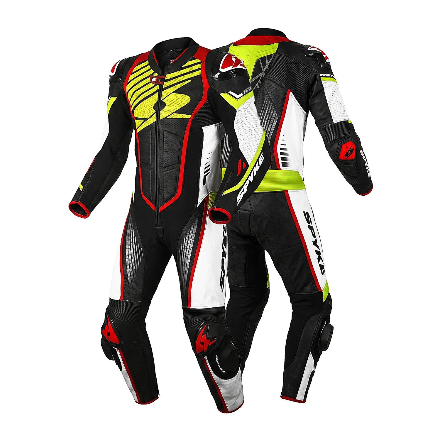 SPYKE ARAGON RACE 1PC FACT DE MOTO PRETO BRANCO VERMELHO FLUO AMARILLO – 2 – Maximomoto PT