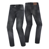 BELA ROCKER Denim Jeans Moto Calcas Preto Spray