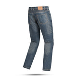 BELA URBAN Denim Jeans Moto Senhora Calcas Maroon Tint Brown