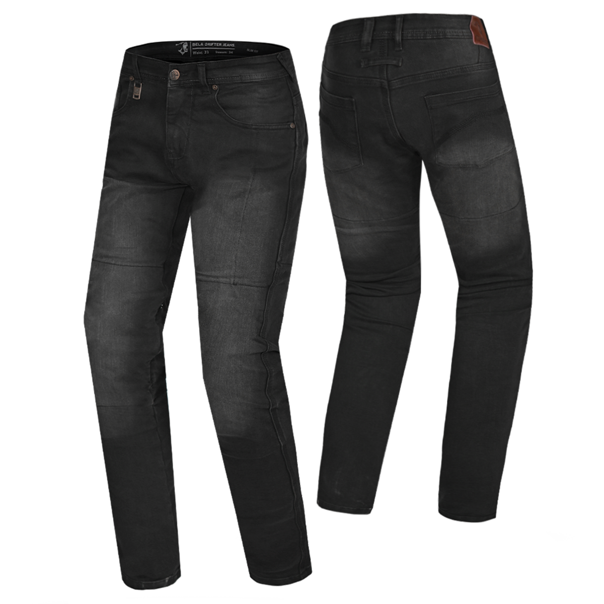 BELA DRIFTER Jeans Moto Pants Black Spray 32L – 3 – Maximomoto PT