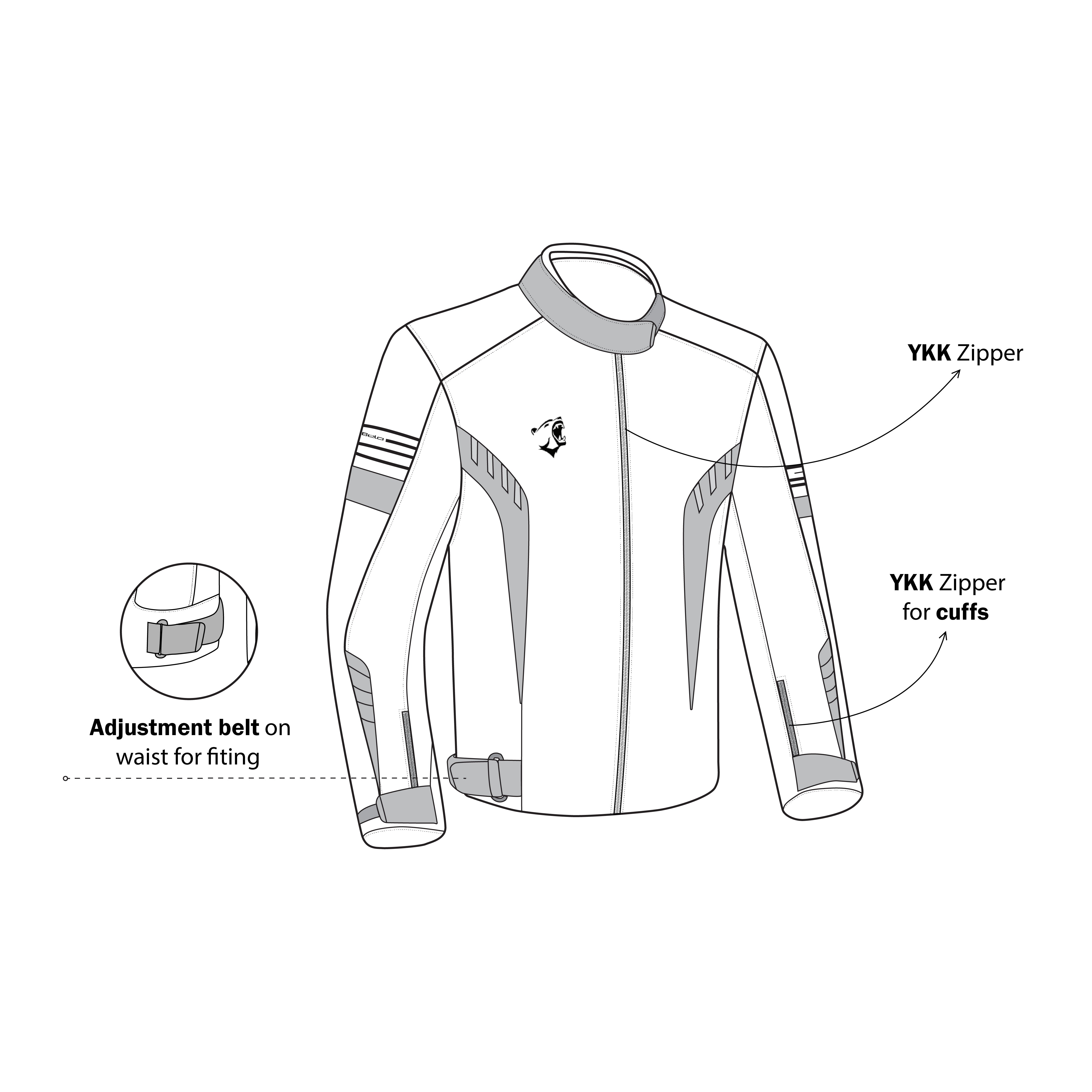 BELA BRADLEY Moto Homem Casacos Preto Laranja – 10 – Maximomoto PT