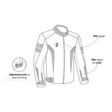 BELA BRADLEY Men's Motorcycle Textile Jackets Blue