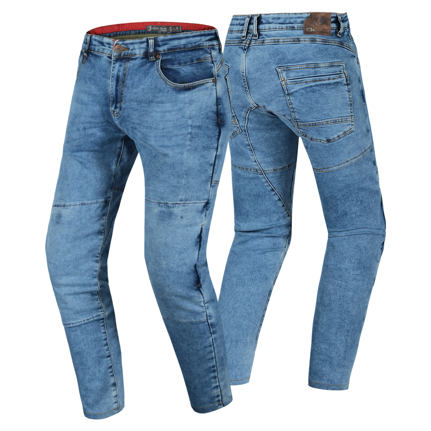 BELA KEVIN Denim Jeans Moto Homem Calcas 34L Aleatório Azul – 2 – Maximomoto PT