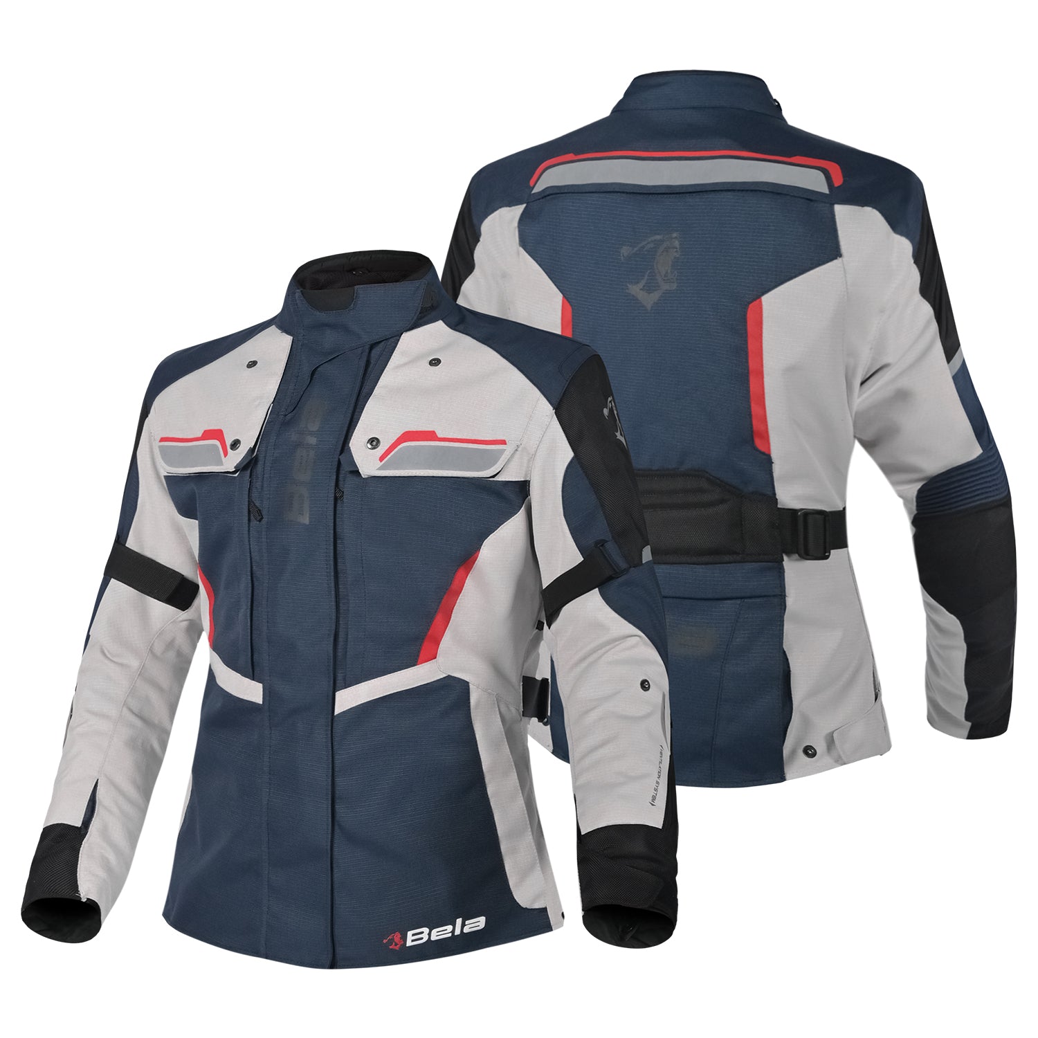 BELA HURRICANE 3 IN 1 Moto Senhora Textil Casacos Azul Gelo Vermelho – 2 – Maximomoto PT