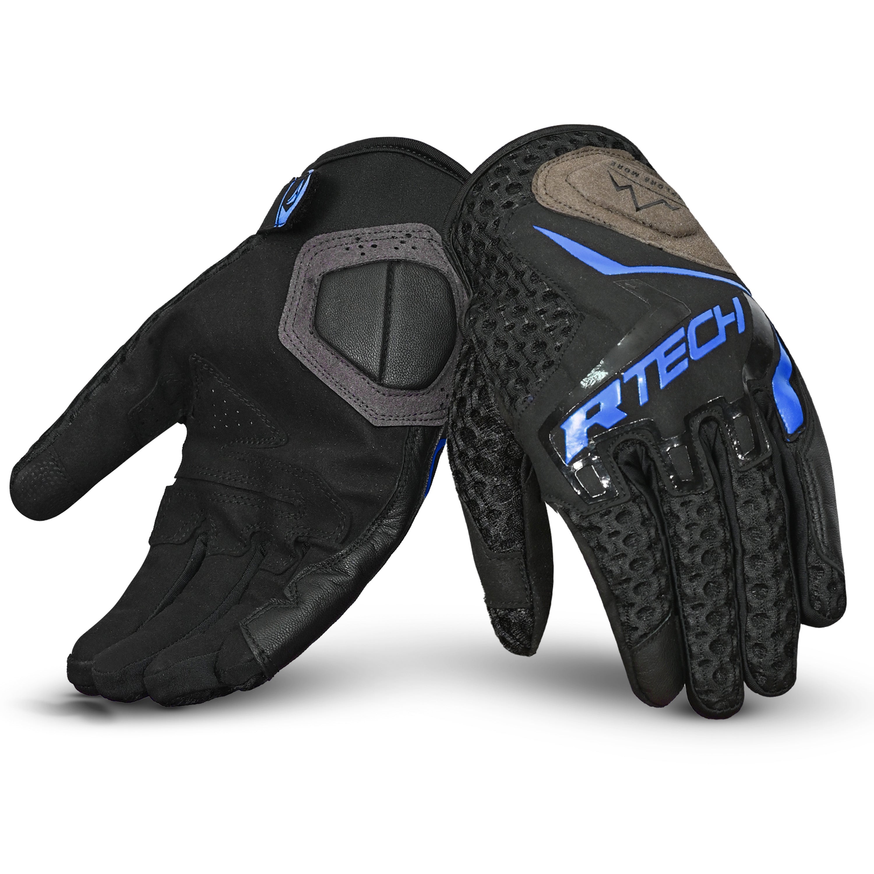 R-TECH RIDE PRO Moto Luvas Azul