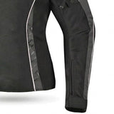 R-TECH KNIGHT RIDER 3 Moto Textil Senhora Curta Casacos Preto Branco Anthra