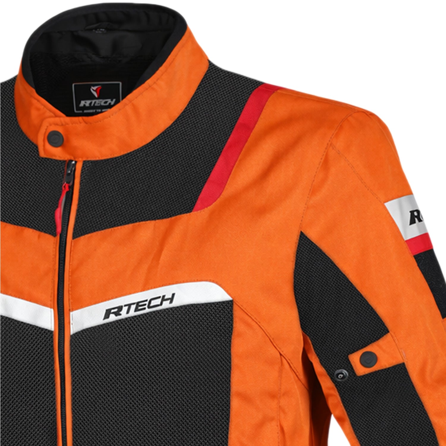 Textile Spiral Mesh Black Orange Jackets – 4 – Maximomoto PT