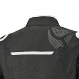 R-TECH KNIGHT RIDER 3 Moto Textil Senhora Curta Casacos Preto Branco Anthra