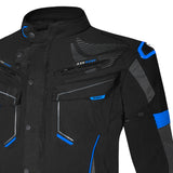 R-TECH KNIGHT RIDER 3 Moto Textil Homem Longa Casacos Preto Anthra Azul