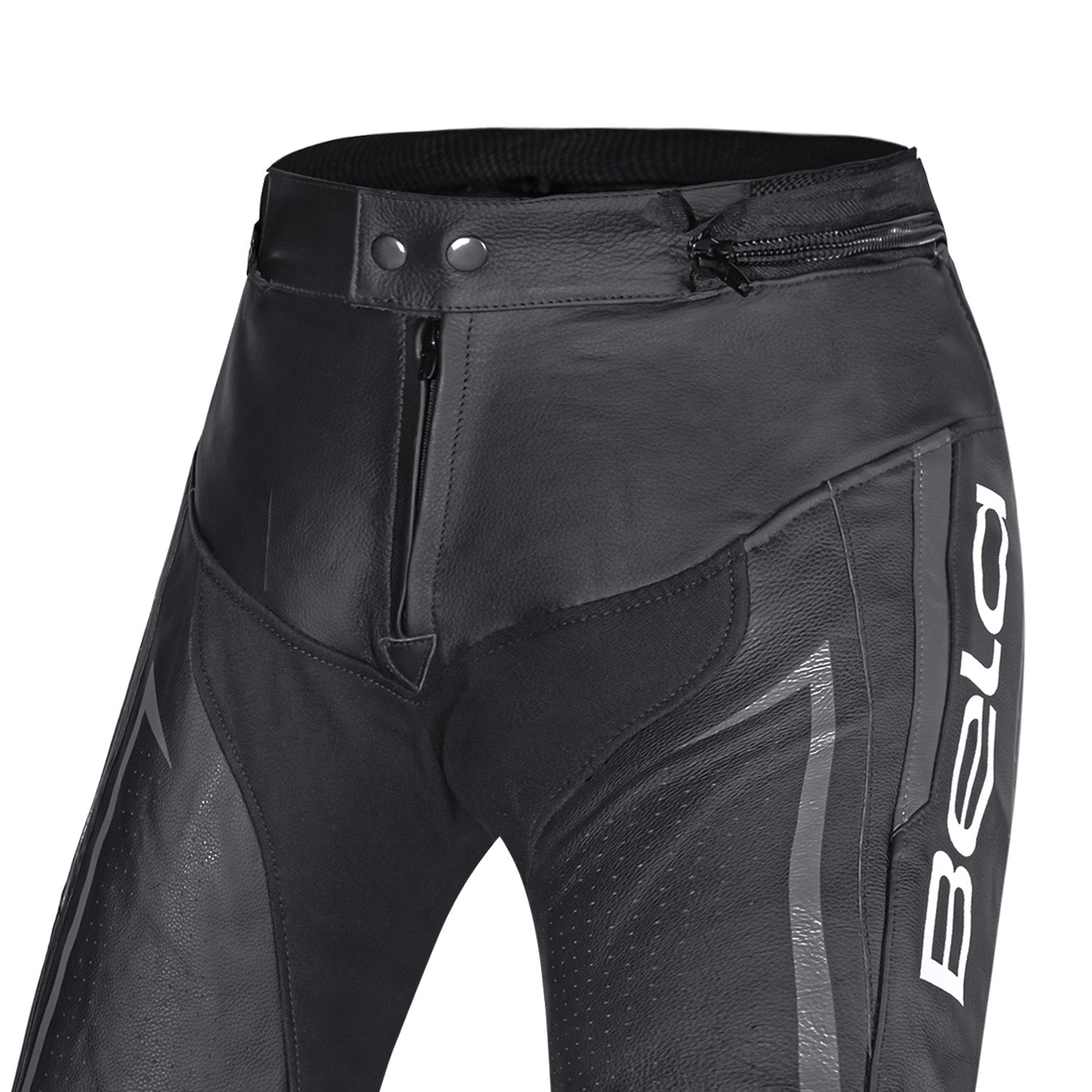 BELA BEAST Moto Homem Couro Calcas Preto Anthra Branco – 4 – Maximomoto PT