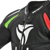 R-TECH 1 PC DEFENDER GP Motorcycle Suits Black Red Green