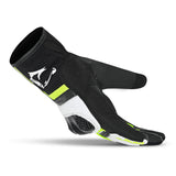 BELA AIR FLOW Motorcycle Leather Gloves Black White Fluorescent Yellow