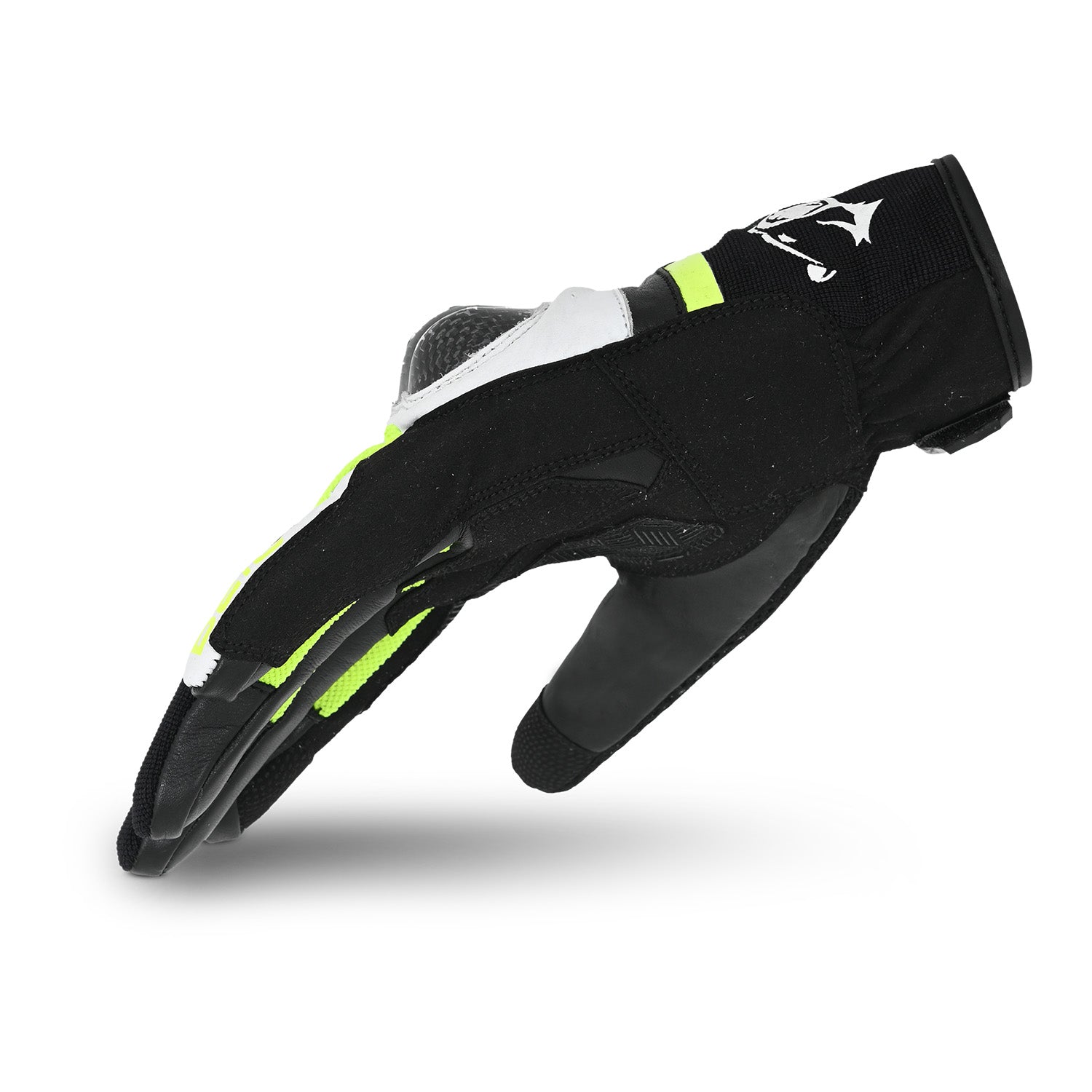 BELA AIR FLOW Motorcycle Leather Gloves Black White Fluorescent Yellow – 3 – Maximomoto PT