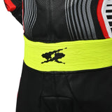SPYKE ARAGON RACE 1PC FACT DE MOTO PRETO BRANCO VERMELHO FLUO AMARILLO