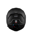 MT FU404SV ATOM 2 SV PUREE A1 Moto Modular Capacete Mate Preto