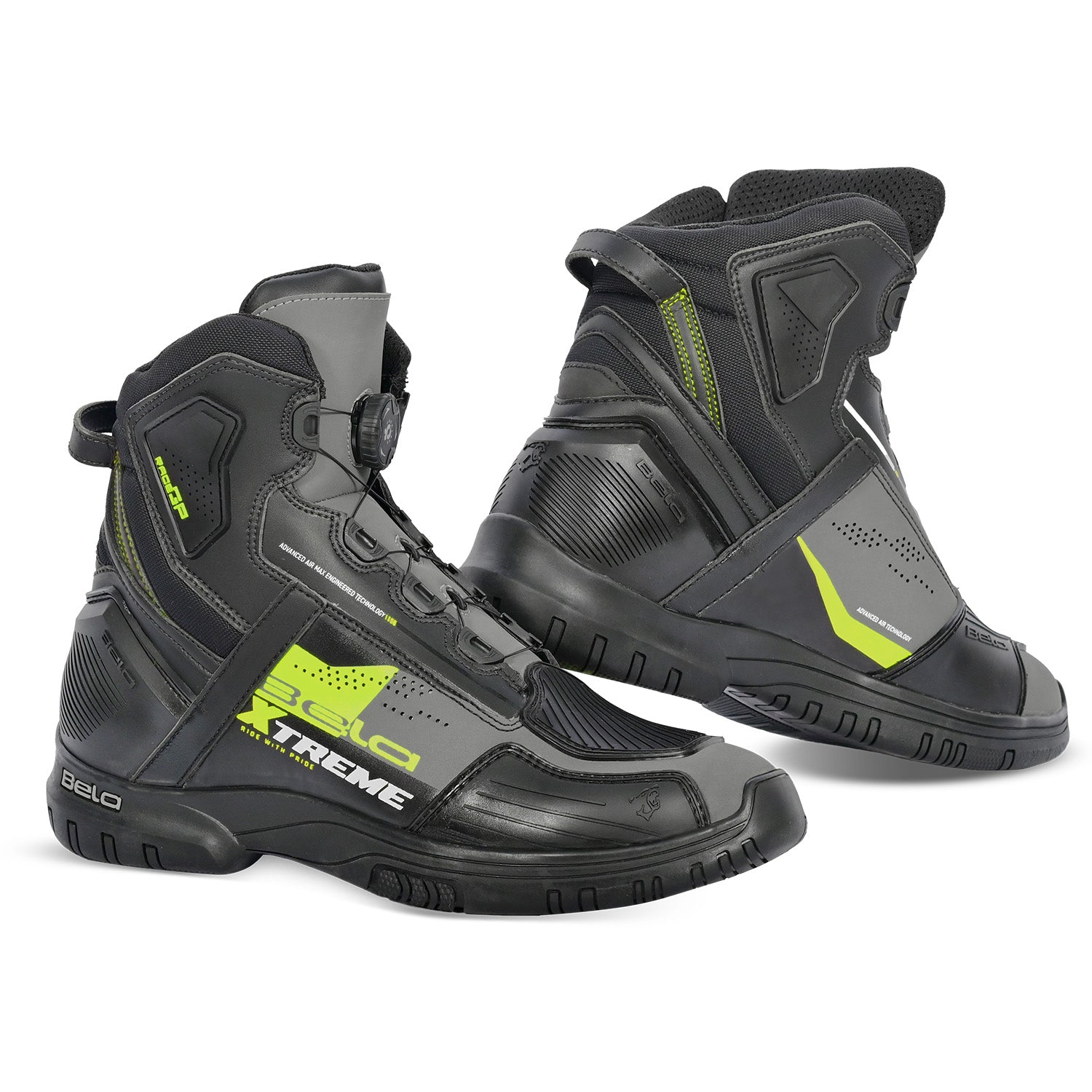 BELA EXTREME FORCE Moto Botas Preto Cinza Amarelo – 1 – Maximomoto PT