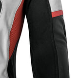 BELA X RACE Moto Couro Casacos Preto Branco Vermelho