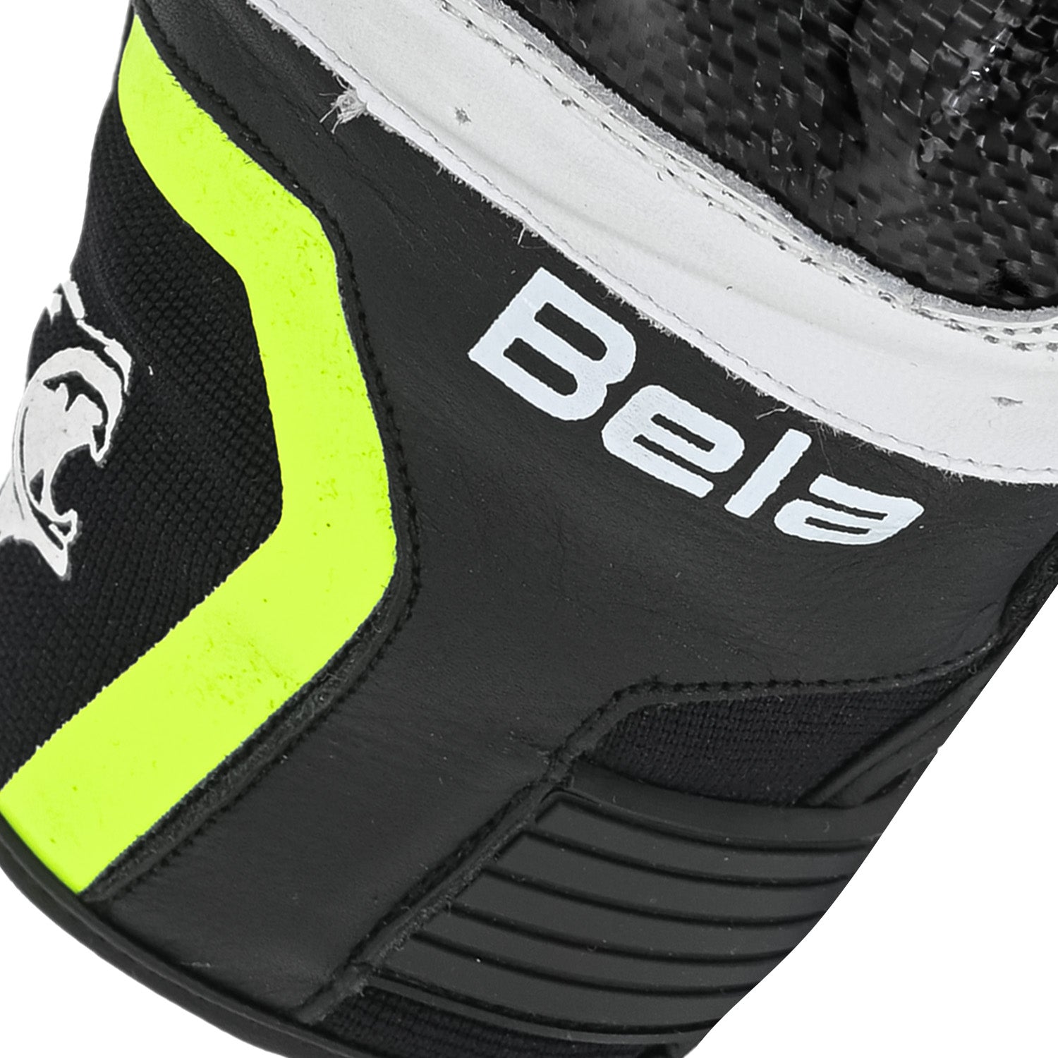 BELA AIR FLOW Motorcycle Leather Gloves Black White Fluorescent Yellow – 7 – Maximomoto PT