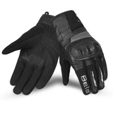 BELA HERO AIR Moto Senhora Textil Luvas Preto Cinza