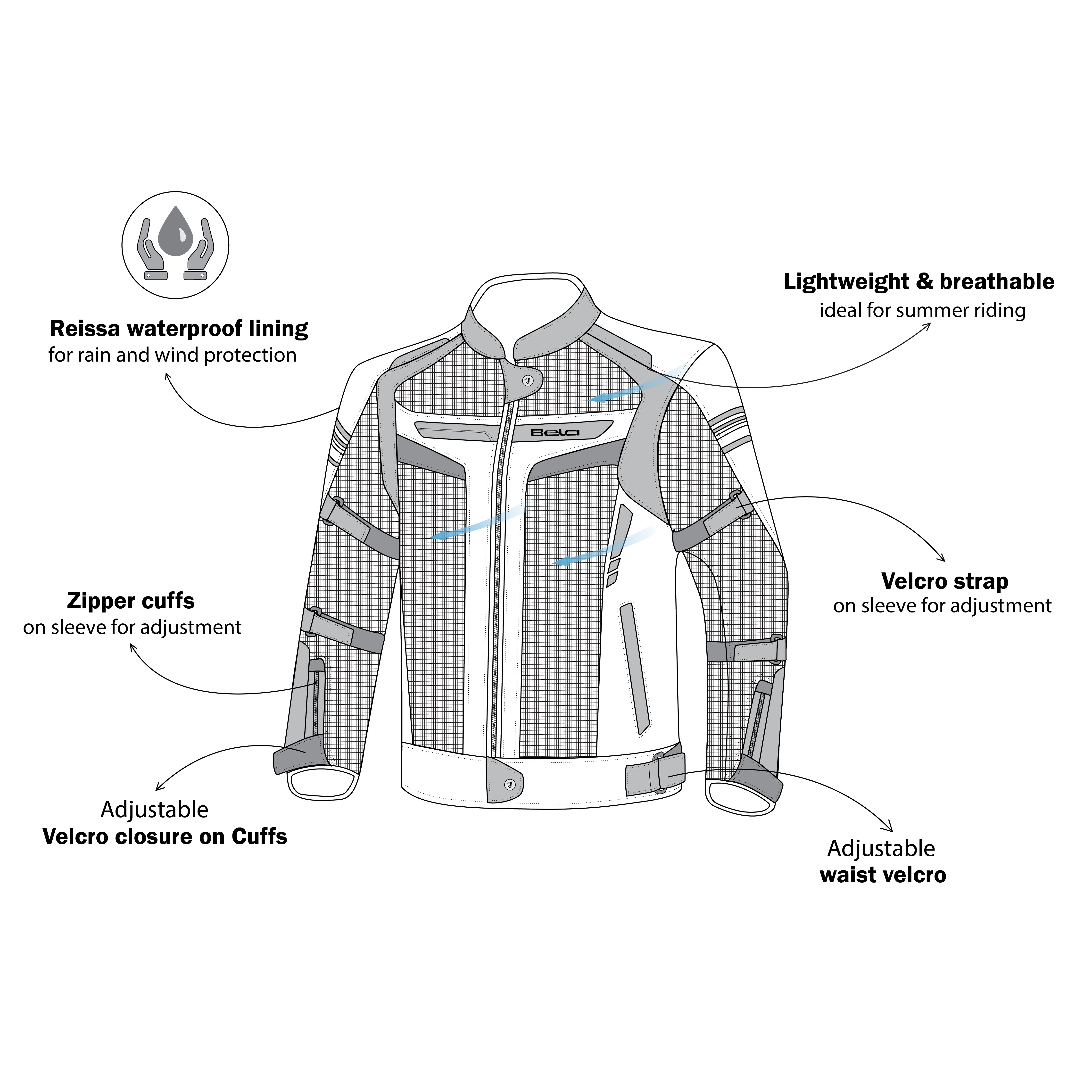BELA SPRINTER Moto Textil Casacos Preto Prata – 8 – Maximomoto PT