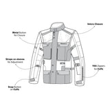 BELA CROSSROAD EXTREME WP Motorcycle Textile Jackets Ice Gray Black