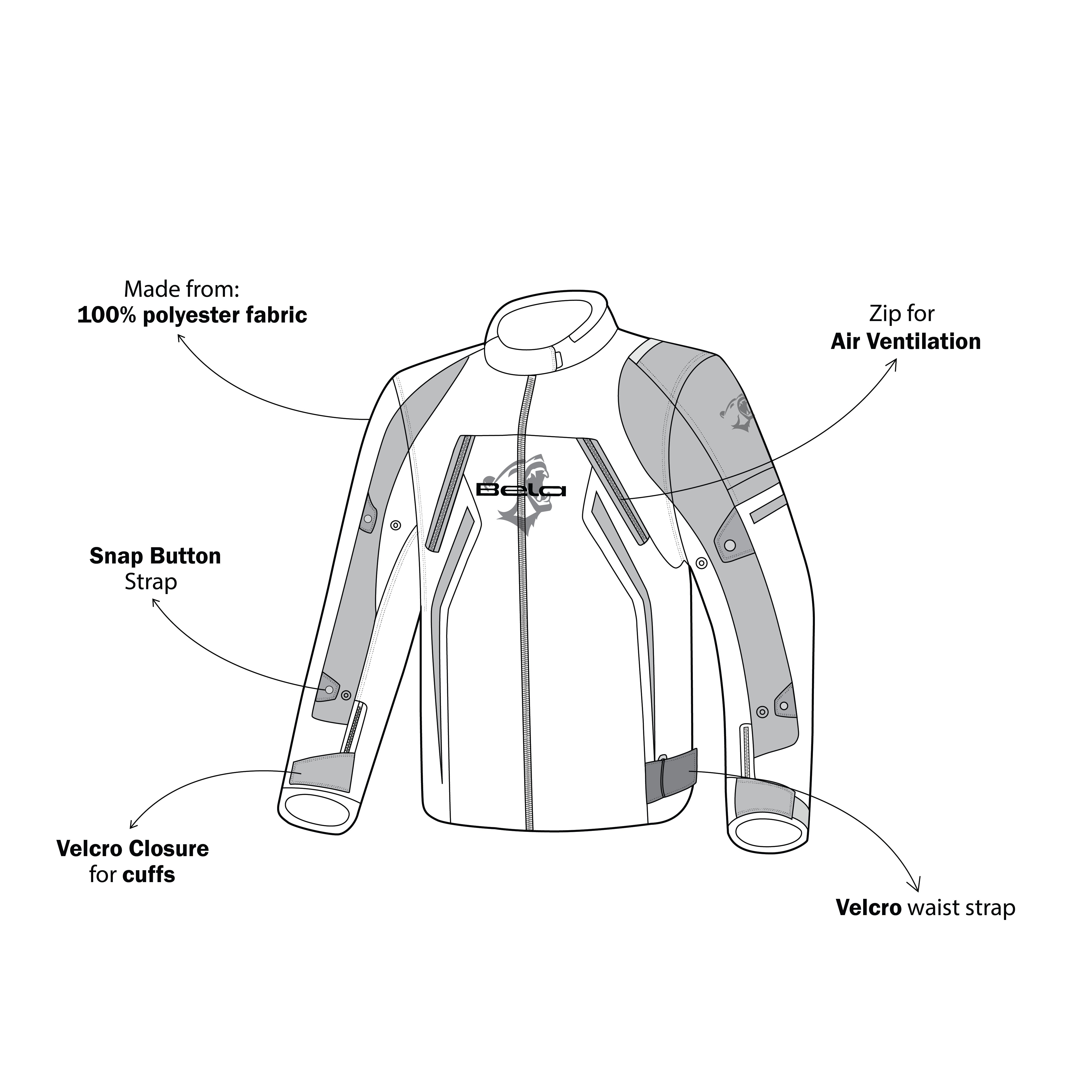 BELA CORDANIEL Motorcycle Jacket Black Dark Gray Yellow Textile – 13 – Maximomoto PT