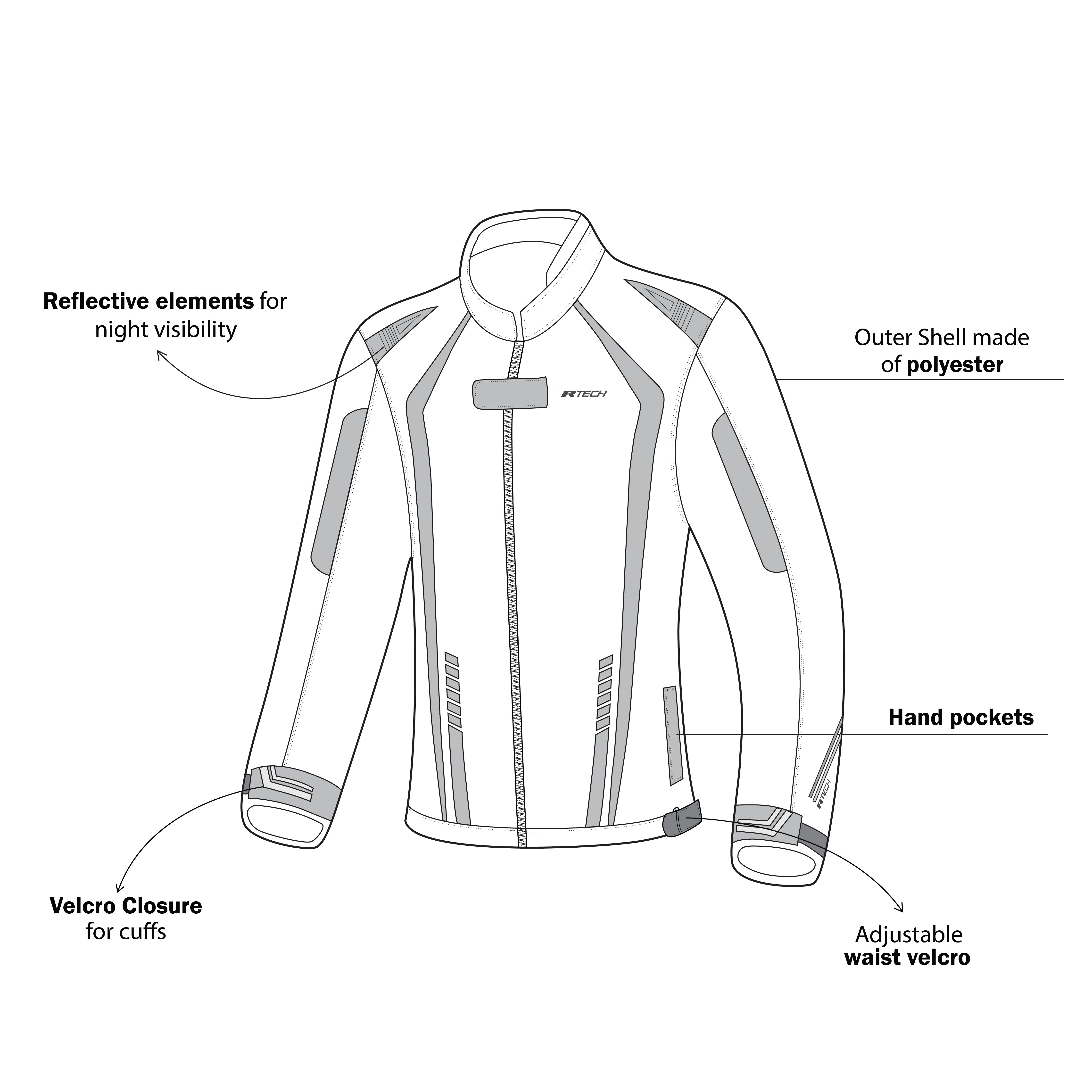 R-TECH MARSHAL Women's Motorcycle Jackets Black Fluorescent Yellow – 8 – Maximomoto PT