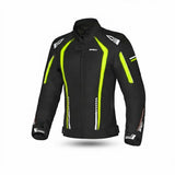 R-TECH MARSHAL Women's Motorcycle Jackets Black Fluorescent Yellow