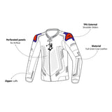 BELA BEAST CHAQUETA COURO HOMBRE NEGRO ANTHIRA BLANCO
