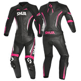 SHUA - Macacão Feminino Infinity 2 Peças Preto/Fúcsia