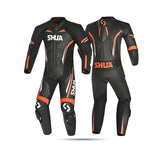 SHUA MONO 1 PC INFINITY Moto Homem Fatos Preto Laranja