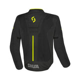 SHUA GRAVITY MESH LITE Moto Homem Textil Casacos Preto Amarelo