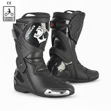 BELA RACE PRO (R-6) Black Leather Motorcycle Boots