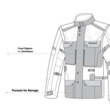 BELA CROSSROAD EXTREME WP Motorcycle Textile Jackets Ice Gray Black