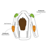 R-TECH MARSHAL Moto Senhora Textil Casacos Preto Rosa