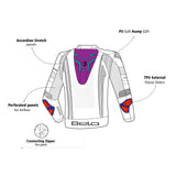 BELA BEAST CHAQUETA COURO HOMBRE NEGRO ANTHIRA BLANCO