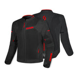 SHUA GRAVITY Textil Moto Homem Casacos Preto Vermelho