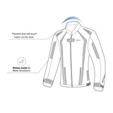 R-TECH MARSHAL Women's Motorcycle Jackets Black Fluorescent Yellow