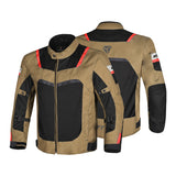 R-TECH SPIRAL MESH Motorcycle Jackets Beige Black Red