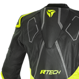 R-TECH RISING STAR 1 PC Moto Fatos Preto Fluorescente Amarelo