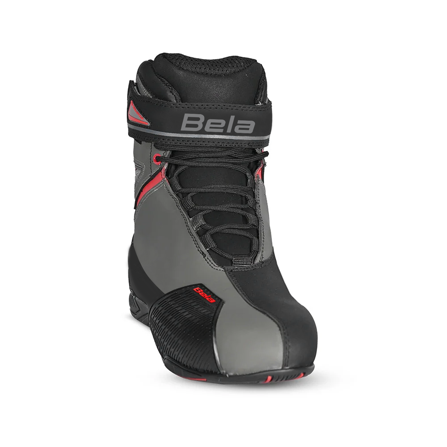 BELA BLAZE Moto Couro Botas Homem Preto Cinza Vermelho – 2 – Maximomoto PT