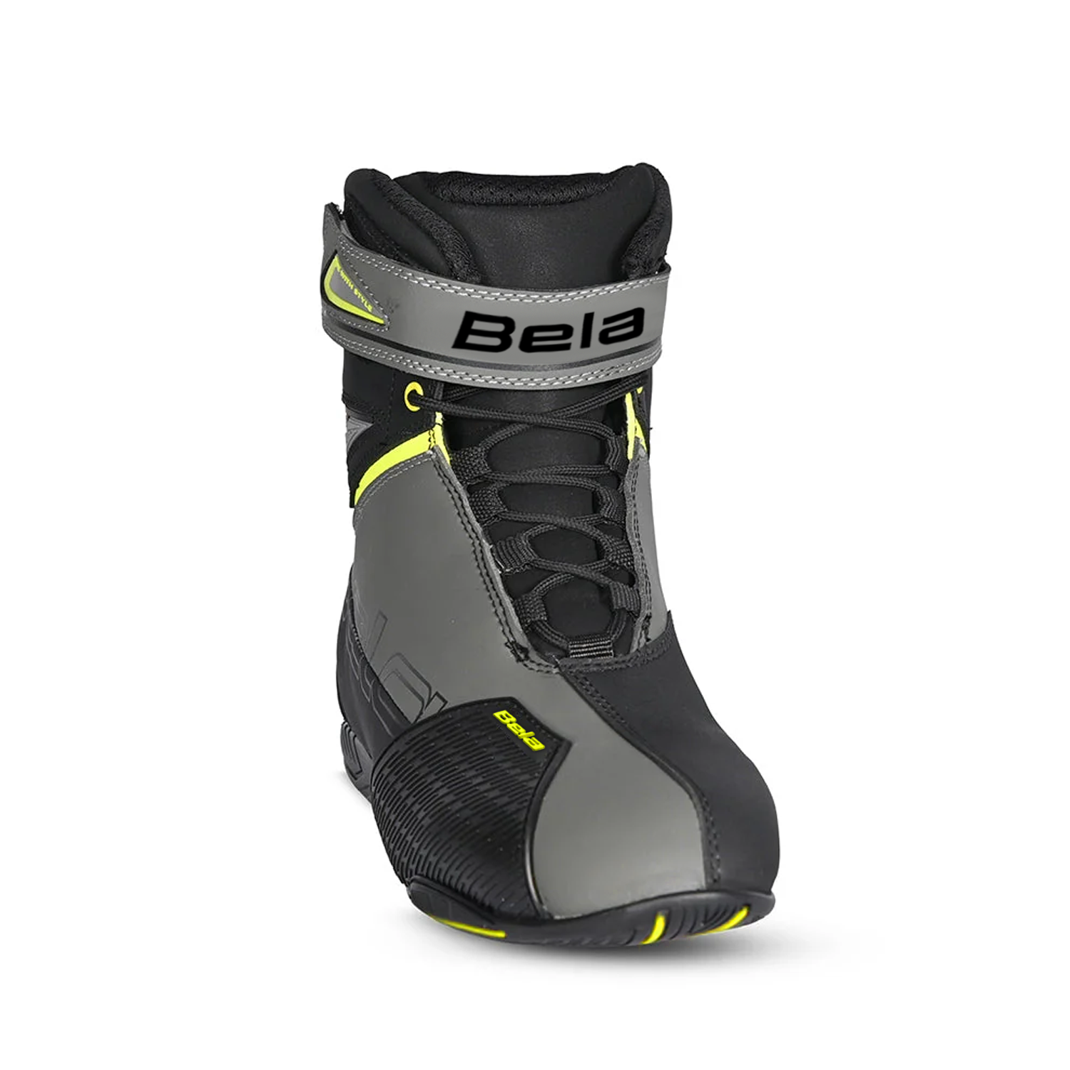 BELA BLAZE Moto Couro Botas Homem Preto Fluorescente Amarelo – 3 – Maximomoto PT