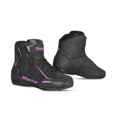 BELA JET EVO Moto Couro Botas Senhora Rosa Preto – Maximomoto PT